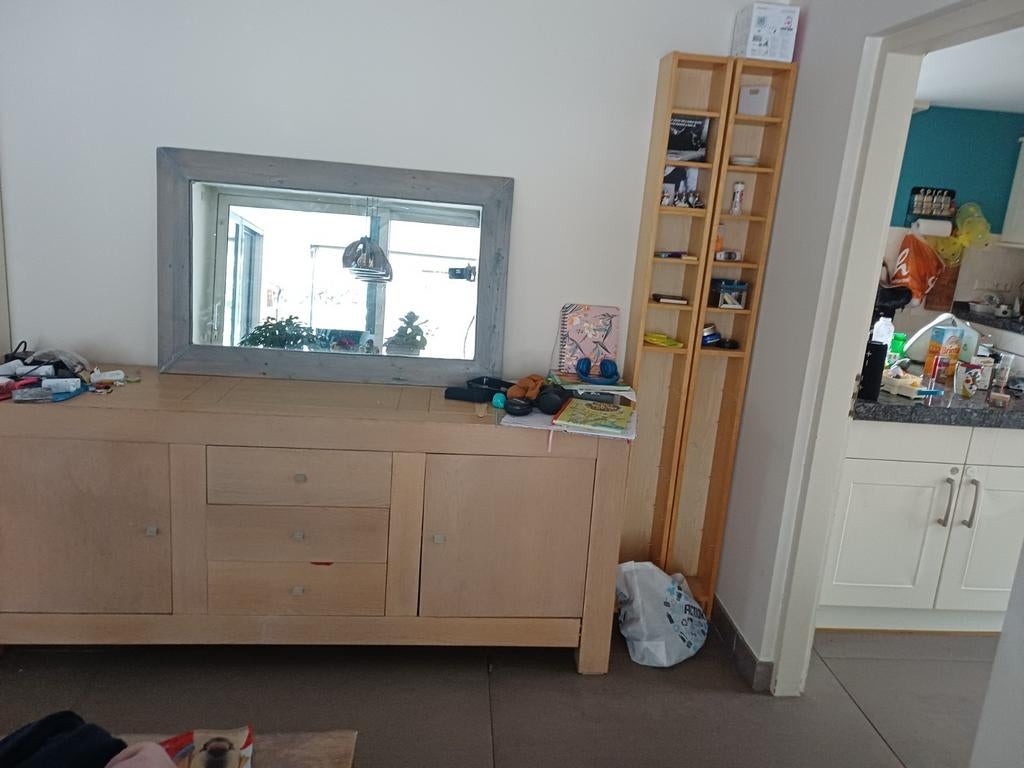 Steiger houten spiegel, Ophalen