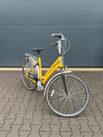 Enige ooit! Gazelle chamonix uniek! Geel damesfiets AXA slot beschikbaar voor biedingen