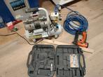 Compressor met tacker, Doe-het-zelf en Verbouw, Ophalen, Gebruikt, 6 tot 10 bar, Minder dan 200 liter/min