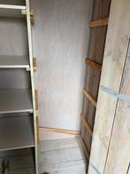 Grote grijze steigerhouten kast - 130x209 cm, Ophalen, Gebruikt, 100 tot 150 cm, 200 cm of meer