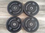 Technogym Bumper Plates 50mm (2x10kg - 2x20kg - 2x25kg), Sport en Fitness, Fitnessmaterialen, Ophalen of Verzenden, Nieuw, Benen