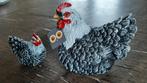 Wit/ zwart kippen set van polystone nieuw, Nieuw, Ophalen of Verzenden, Kippen decoratie