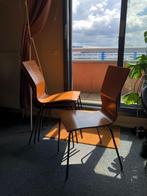 Wooden dining chairs (4), Ophalen, Gebruikt, Bruin, Vier