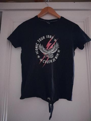 Zwart shirtje - Iconic Crush Denim beschikbaar voor biedingen