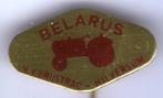 Belarus Hilversum blik tractor speldje ( E_096 ), Verzenden, Zo goed als nieuw, Transport, Speldje of Pin