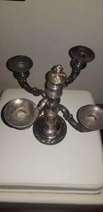 Zilveren kandelaar met 5 armen, Ophalen of Verzenden, Zilver