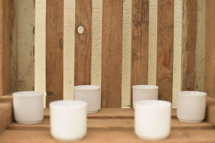 6 stuks Arzberg porseleinen eierdopjes 46437, Huis en Inrichting, Keuken | Servies, Gebruikt, Bord(en), Wedgwood, Aardewerk, Ophalen of Verzenden