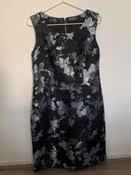 Cocktailjurkje in zwart, donkerblauw met zilver, Kleding | Dames, Ophalen of Verzenden, Zo goed als nieuw, Knielengte, Maat 36 (S)