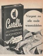 Retro reclame 1949 Castella Nijmegen wasmiddel opzienbarend, Verzenden, Overige typen
