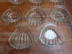 11 vintage glazen schelpen, Pyrex, Antiek en Kunst, Antiek | Glas en Kristal, Ophalen of Verzenden