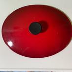Le Creuset deksel 32 cm, Huis en Inrichting, Ophalen of Verzenden, Zo goed als nieuw, Gietijzer, Koekenpan of Braadpan