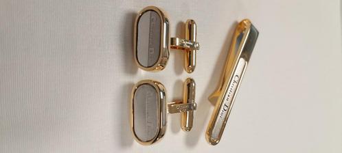 Vintage Dior Manchetknopen & Dasspeld Set | Jaren 1980, Sieraden, Tassen en Uiterlijk, Manchetknopen, Zo goed als nieuw, Overige materialen