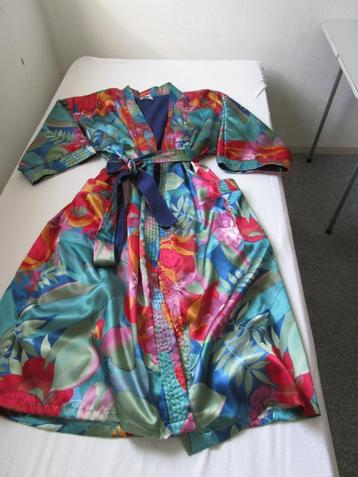Fleurige ochtendjas / badjas / kimono, badstof voering 40/42 beschikbaar voor biedingen