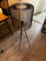 Vloerlamp metaal zwart/goud, Huis en Inrichting, Lampen | Vloerlampen, Ophalen, Zo goed als nieuw, Metaal, Industrieel