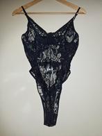Sexy doorzichtige nieuwe zwarte body maat 38-40, Kleding | Dames, Blouses en Tunieken, Verzenden, Nieuw, Maat 38/40 (M), Zwart