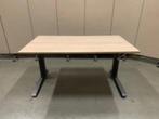 Vepa verstelbaar bureau met slinger en kabelgoot 140x80 cm, Huis en Inrichting, Bureaus, Ophalen of Verzenden, In hoogte verstelbaar