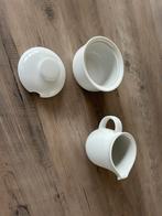 Arzberg suikerpot en melkkan wit, Huis en Inrichting, Keuken | Servies, Ophalen, Zo goed als nieuw, Porselein, Overige typen