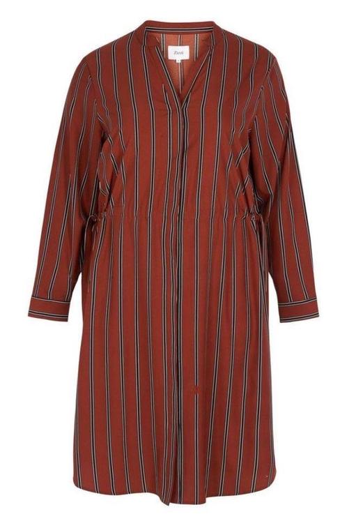 7005 long blouse van ZIZZI - maat L (50/52), Kleding | Dames, Grote Maten, Nieuw, Blouse of Tuniek, Rood, Verzenden