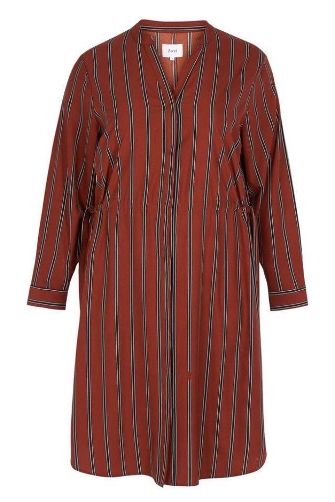 7005 long blouse van ZIZZI - maat L (50/52), Kleding | Dames, Grote Maten, Nieuw, Blouse of Tuniek, Rood, Verzenden