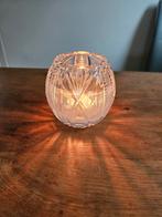 Kristallen vaasje / windlicht, Ophalen of Verzenden
