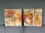 Schilderij 2 luik (2x 50 bij 50 cm), Antiek en Kunst, Ophalen