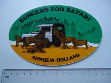 sticker oud Burgers ZOO Safari landrover oldtimer dierentuin beschikbaar voor biedingen