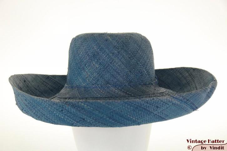 Wijde dames zomer strandhoed Diefenthal blauw raffia 57 new, Kleding | Dames, Hoeden en Petten, Nieuw, Hoed, 56 of 57 cm (M, 7 of 7⅛ inch)