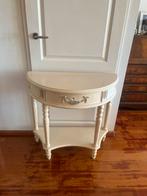 Schattig brocant side tabel te koop, Huis en Inrichting, Tafels | Sidetables, Ophalen, 50 tot 100 cm, Ovaal, Brocant