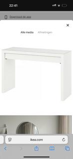 Malm make up tafel, Huis en Inrichting, Tafels | Kaptafels, Ophalen, 100 tot 150 cm, Zo goed als nieuw, Minder dan 100 cm