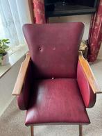 Stoel met rood leer (ophalen in Tolbert), Huis en Inrichting, Ophalen, Gebruikt, Leer, Eén