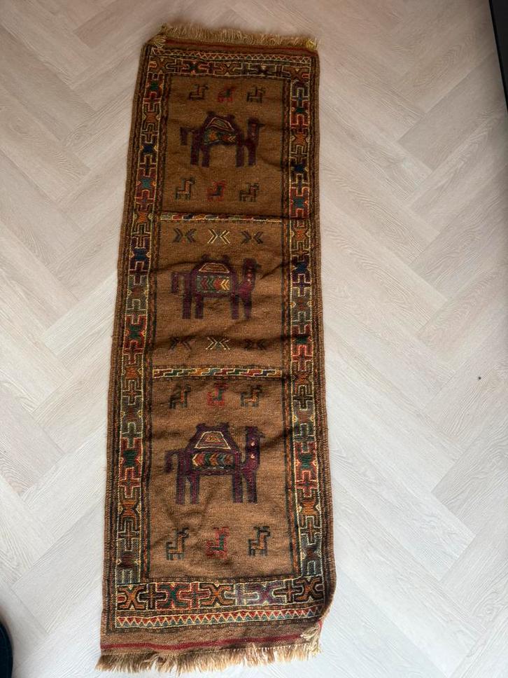 Perzisch Baluch nomadenkleed, 180x60cm in topconditie, Antiek en Kunst, Antiek | Kleden en Textiel, Ophalen of Verzenden