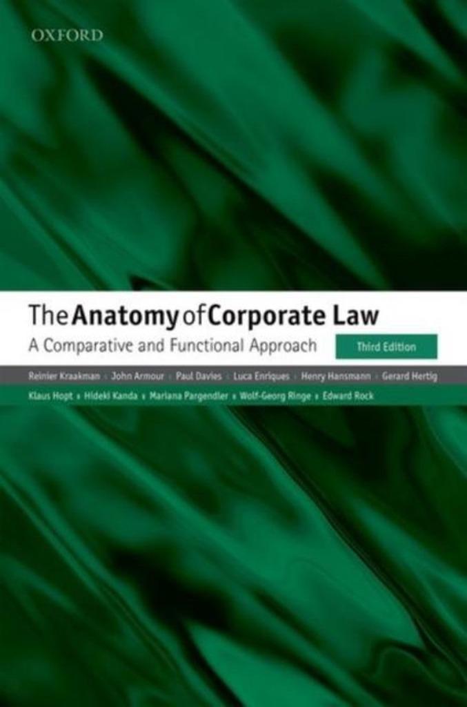 The Anatomy of Corporate Law A Comparative, Boeken, E-books