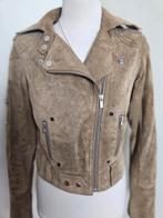 Prachtig z.g.a.n. suede leren jack van Goosecraft,  mt M!, Maat 38/40 (M), Goosecraft, Beige, Ophalen of Verzenden
