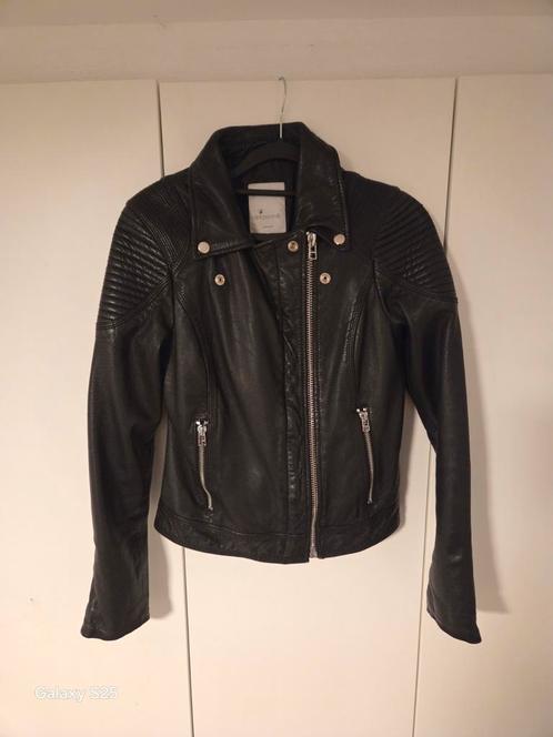Goosecraft - Leer - Zwart -  Maat S, Kleding | Dames, Jassen | Zomer, Nieuw, Maat 36 (S), Zwart, Ophalen of Verzenden