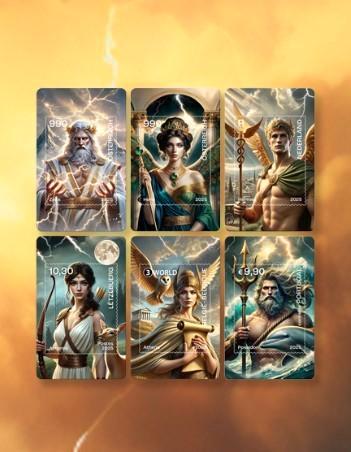 Complete set 6 Crypto stamp 2025 mythische helden 5 landen, Postzegels en Munten, Postzegels | Nederland, Postfris, Na 1940, Verzenden