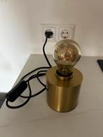 Tafellamp goud - metalen voet, Ophalen of Verzenden, Zo goed als nieuw, Minder dan 50 cm