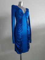 BCBG Maxazria koningsblauwe designer jurk, small, origineel, Zo goed als nieuw, Knielengte, Maat 36 (S), Verzenden