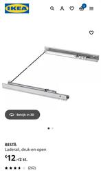 8 sets BESTÅ Laderail, druk-en-open, Ophalen, Zo goed als nieuw, Overige typen