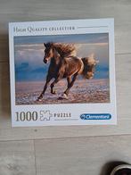 Puzzel Clementoni "Free Horse" 1000 stukjes, Ophalen of Verzenden, 500 t/m 1500 stukjes, Zo goed als nieuw, Legpuzzel