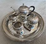 theeservies zilver art deco nouveau scandinavisch jugendstil, Ophalen of Verzenden, Zilver