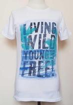 Chapter Young gaaf wit t-shirt met print mt. 134/140, Chapter Young, Ophalen of Verzenden, Zo goed als nieuw, Shirt of Longsleeve