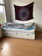 IKEA bed, Eenpersoons, 140 cm, Wit, Hout