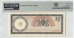Netherlands Antilles 25 Gulden 1962 Aunc PMG 55 EPQ, Ophalen of Verzenden, Midden-Amerika, Los biljet