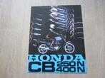 Honda CB250N / CB400N brochure folder 1980 ?, Ophalen of Verzenden, Honda