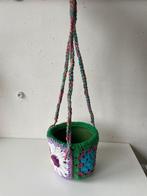 Gehaakte bloempot hanger, Tuin en Terras, Bloempotten, Overige materialen, Rond, Nieuw, Tuin