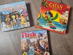 Junior bordspellen ticket to ride, catan en risk, Ophalen, Zo goed als nieuw