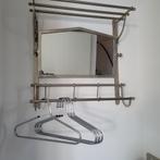 Kapstok met spiegel en hangers, Huis en Inrichting, Ophalen of Verzenden, Zo goed als nieuw, Wandkapstok, Minder dan 100 cm