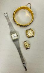 Lot 3x vintage horloge + armband, Pontiac / Helvetia / Drea, Ophalen of Verzenden, Overige materialen, Armband