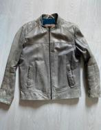 Leren Boss Orange heren jas, Kleding | Heren, Ophalen of Verzenden, Zo goed als nieuw, Maat 52/54 (L), Grijs