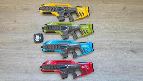 4X Light Battle Anti-Cheat Laserguns + Target, Kinderen en Baby's, Speelgoed | Buiten | Actiespeelgoed, Zo goed als nieuw, Ophalen